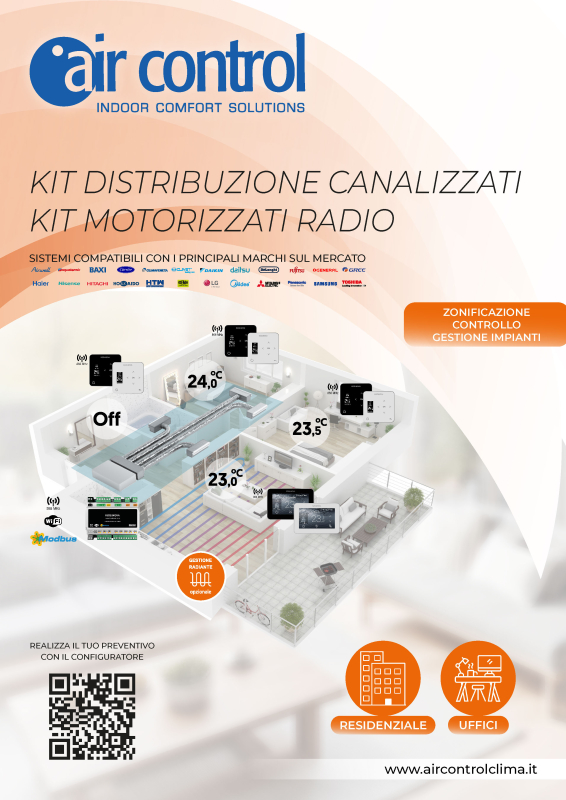 Kit distribuzione canalizzati e kit  motorizzati radio