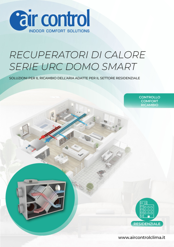 Recuperatori di calore - Serie URC Domo Smart