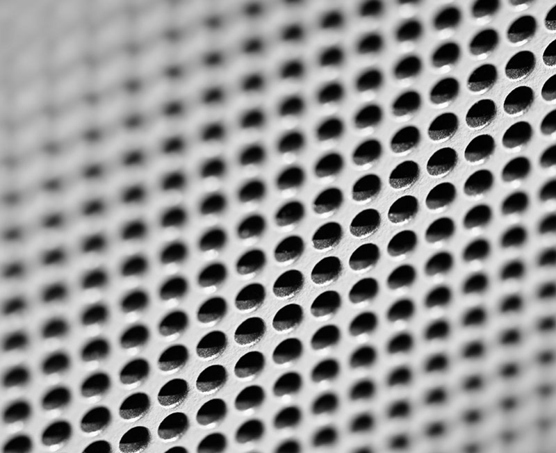 Perforated panel diffuser